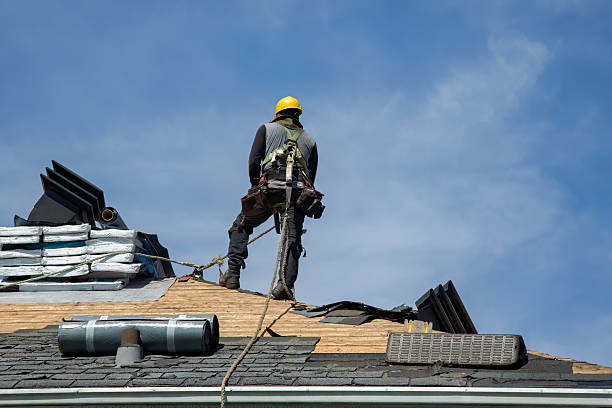Professional Gutter Installation technician working in Cleveland, SC